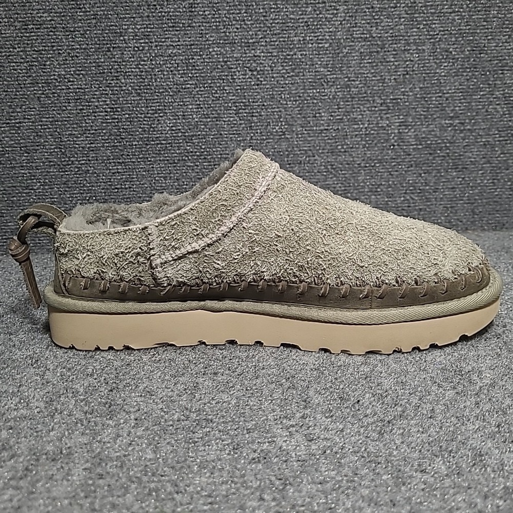 UGG Women's Classic Micro Biarritz Mules Moss Green Hairy suede 9.5 / EU 40.5 - Picture 8 of 10